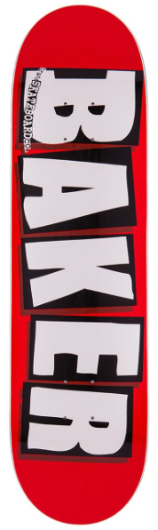 Baker Brand Logo White Deck 8.25"/8.5"