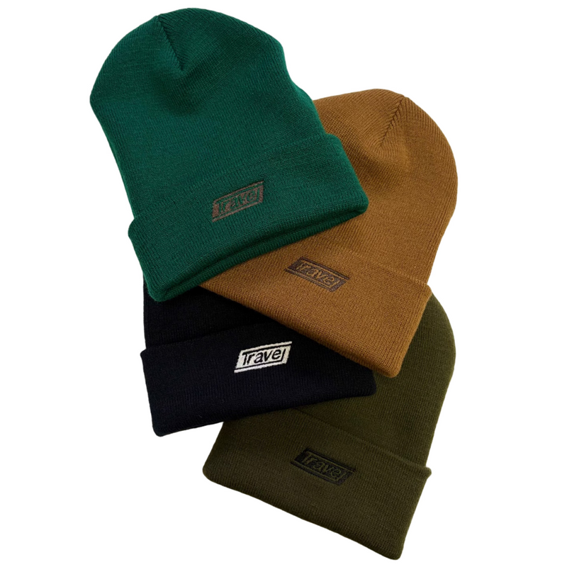 Travel Watermark Beanie / Multiple Colors Available*