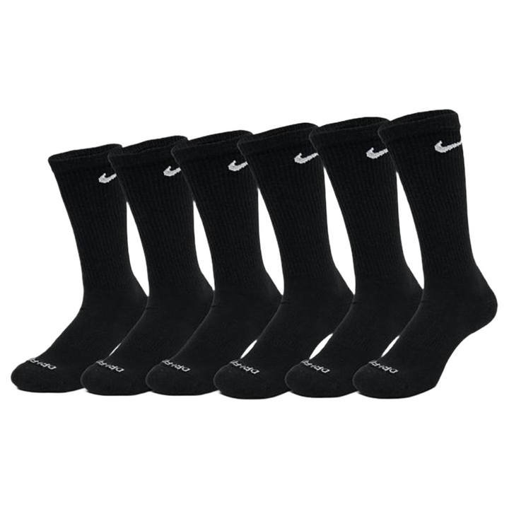 nike black cushioned crew socks