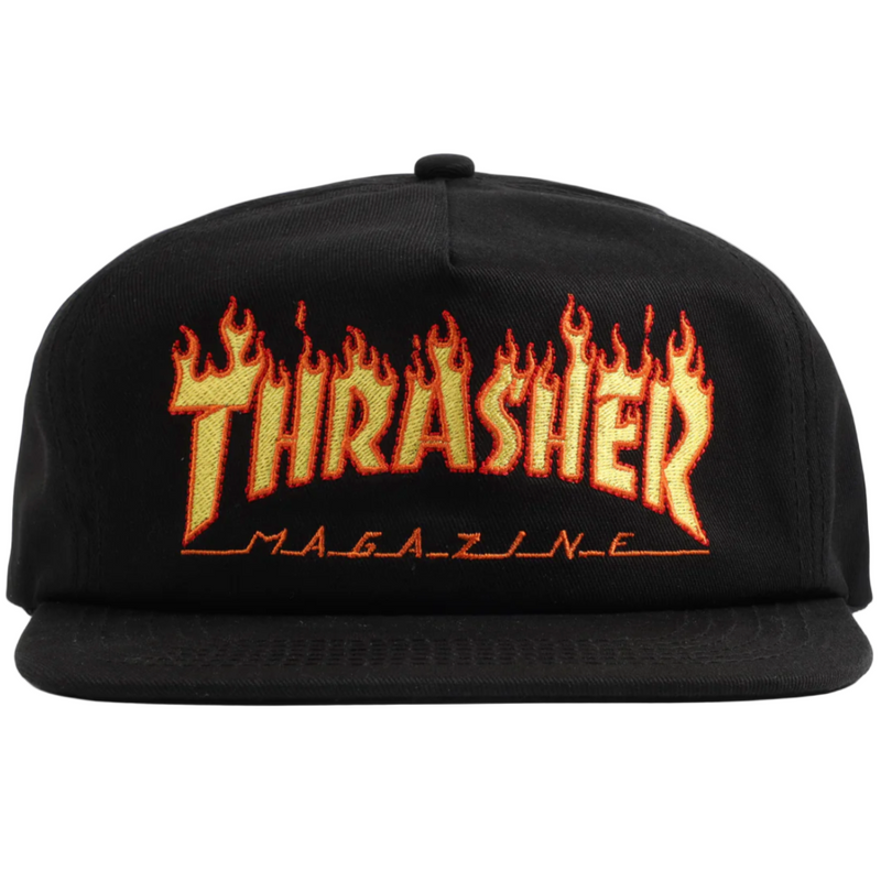 Thrasher Flame Embroidered Snapback