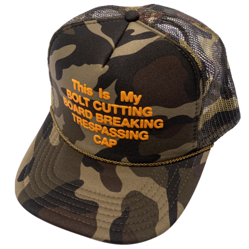 Deathwish Trespassing Camo Trucker Hat