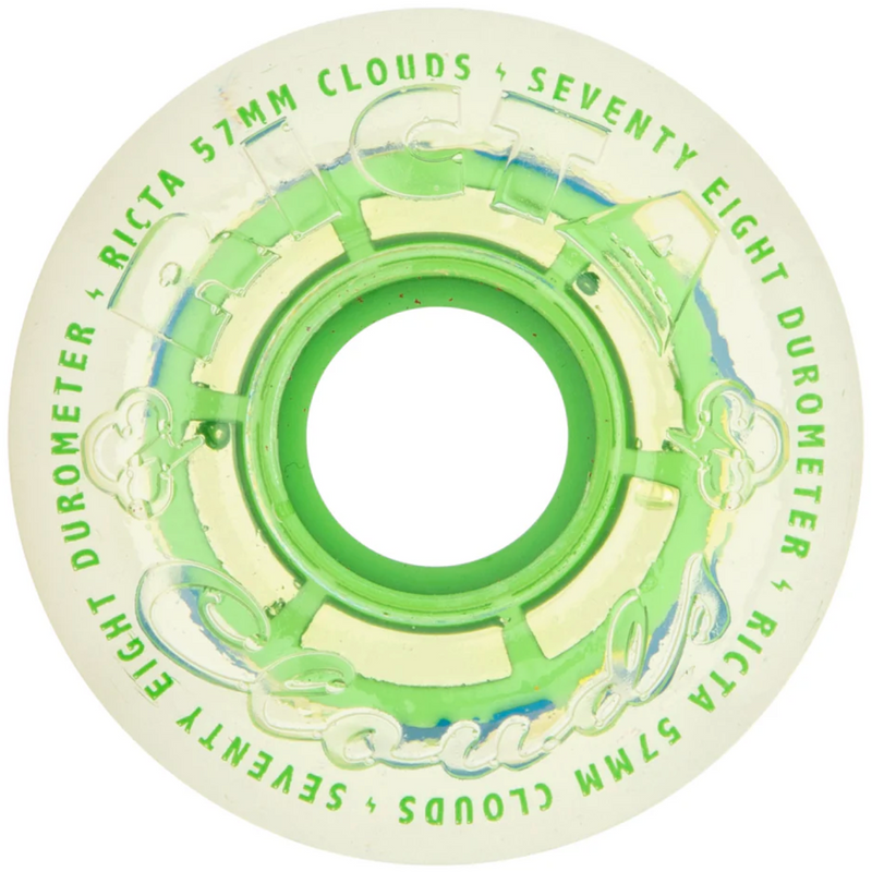 Ricta Clouds Clear Splatter Camo Green 78a 57mm